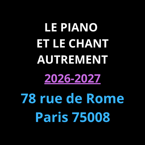 Cours de piano rue de Rome – Paris